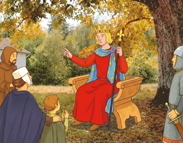 Vacances Toussaint 2026 Colonie chrétienne pour les enfants de 6 à 12 ans dans la forêt des Vosges. Découvrir la vie de Saint Louis par le jeu.