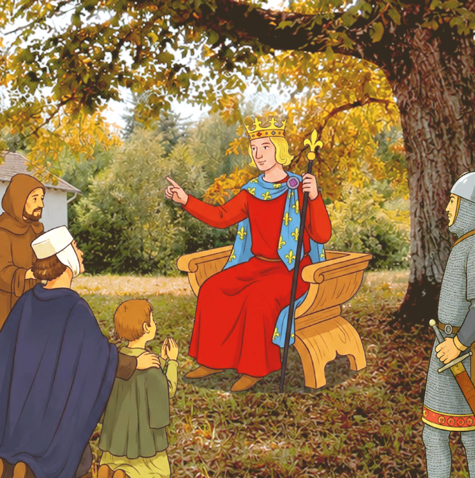Vacances Toussaint 2026 Colonie chrétienne pour les enfants de 6 à 12 ans dans la forêt des Vosges. Découvrir la vie de Saint Louis par le jeu.